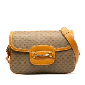 GUCCI Micro GG Horsebit Flap Crossbody Bag