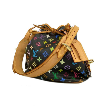 LOUIS VUITTON Shoulder Bag Monogram Multicolor Petit Noe M42230 Noir Ladies