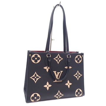 LOUIS VUITTON Tote Bag Bicolor Monogram Empreinte On the Go MM Women's M45495 Black Beige A6046575