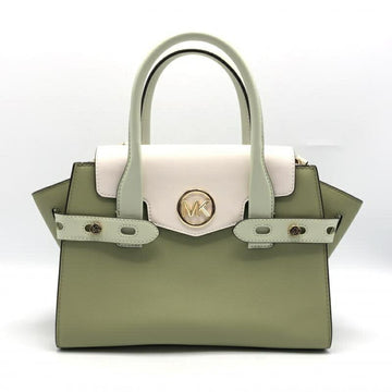 MICHAEL KORS 2Way Handbag White Green