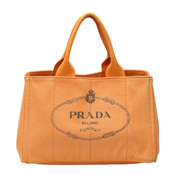 PRADA Canvas Canapa Tote Cotton Denim BN1877 Orange