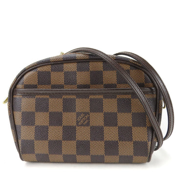 LOUIS VUITTON Shoulder Bag Pochette Ipanema N51296 Damier Canvas Brown Women's