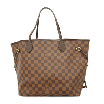 LOUIS VUITTON Tote Bag Damier Neverfull MM N51105 Ebene Women's