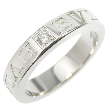 BVLGARI Ring 1P Diamond K18 White Gold x Approx. 6.0g Bulgari Women's I220823080