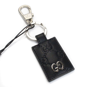 GUCCI Signature Leather Key Ring Black 478136 CWC1N 1000 Men Women