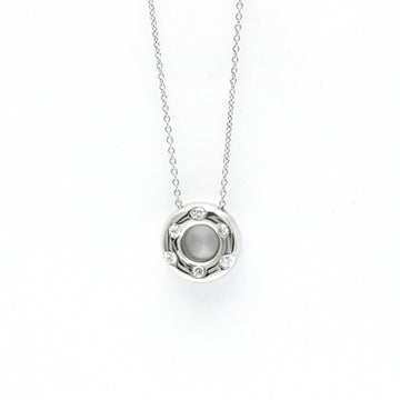 TIFFANY Dots Circle Diamond Platinum Diamond Men,Women Fashion Pendant Necklace [Silver]