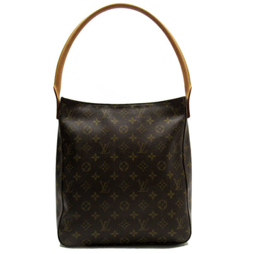 LOUIS VUITTON Shoulder Bag Monogram Looping GM Canvas Brown Women's M51145