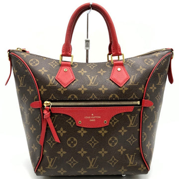 LOUIS VUITTON M44027 Tournelle PM Tote Bag Handbag Brown Red Monogram Women's