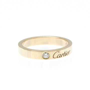 CARTIER Engraved Ring Pink Gold [18K] Fashion Diamond Band Ring Pink Gold