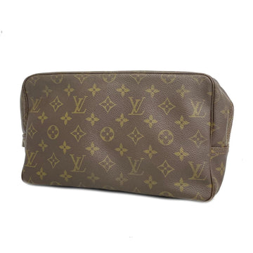 LOUIS VUITTON Pouch Monogram True Toilet 28 M47522 Brown Ladies