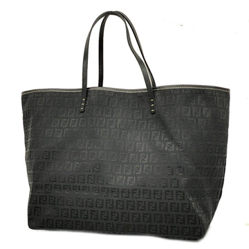 FENDI Tote Bag Zucchino Nylon Canvas Black Ladies