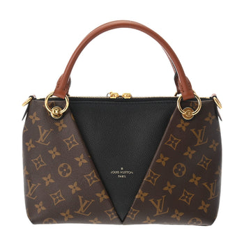 LOUIS VUITTON Monogram V Tote BB Noir M43976 Women's Leather Canvas Handbag