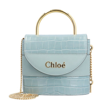 CHLOeChloe  Small Abbey Lock Chain Bag Shoulder Leather CHC19WS220A8744L Blue Women's