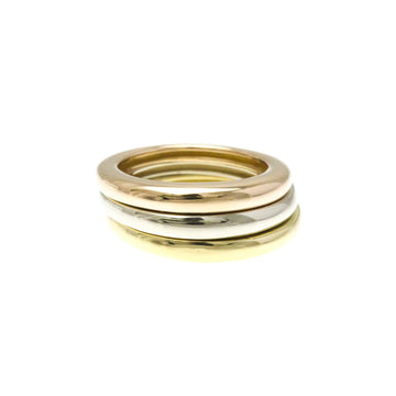 CARTIER Three-color Ring Pink Gold [18K],White Gold [18K],Yellow Gold [18K] Fashion No Stone Band Ring Gold