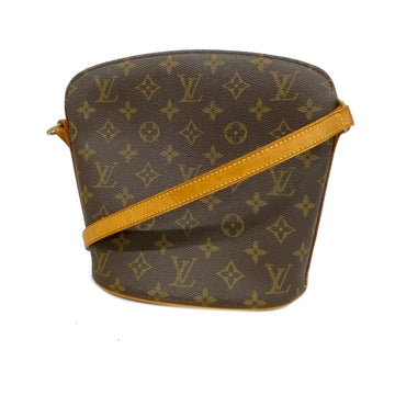 LOUIS VUITTON Shoulder Bag Monogram Drouot M51290 Brown Women's