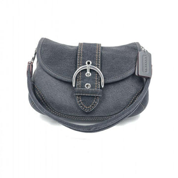 COACH Soho Bag Denim Shoulder Black M2381-CR737  Handbag