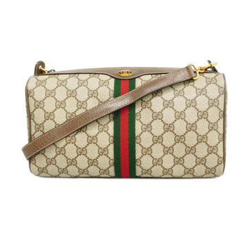 GUCCI Shoulder Bag GG Supreme Sherry Line 89 02 017 Brown Women's