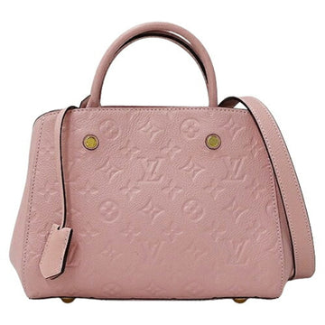 LOUIS VUITTON Bag Monogram Empreinte Women's Handbag Shoulder 2way Montaigne BB M44123 Pink Compact