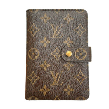 LOUIS VUITTON Porte Papier Zip Monogram Folding Wallet Brown M61207 SP0012 Pass Case Not Included Men's Women's