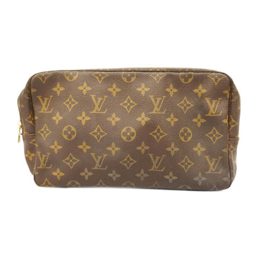 LOUIS VUITTON Pouch Monogram True Toilet 28 M47522 Brown Ladies