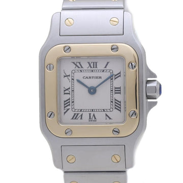 CARTIER Santos Galbee SM W20012C4 K18YG Yellow Gold x Stainless Steel Ladies 39436 Watch