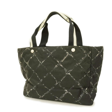 CHANEL tote bag travel nylon black ladies