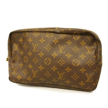 LOUIS VUITTON Pouch Monogram True Toilet 28 M47522 Brown Ladies