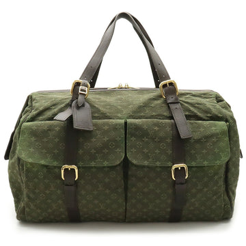 LOUIS VUITTON Monogram Louise Boston Bag Shoulder Travel Canvas TST Khaki M42322