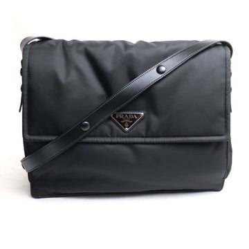 PRADA Re-Nylon Large Padded Shoulder Bag Black 1BD256 RDLN F0002 for Men and Women