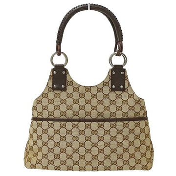 GUCCI bag ladies brand handbag tote GG canvas brown beige 131329