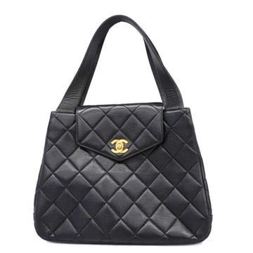 CHANEL Handbag Matelasse Lambskin Black Ladies