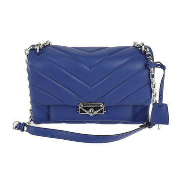 MICHAEL KORS CECE Medium Quilted Leather Convertible Shoulder Bag 30T9S0EL8L Lamb Blue Flap Chain