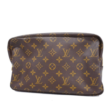 LOUIS VUITTON Pouch Monogram True Toilet 28 M47522 Brown Ladies