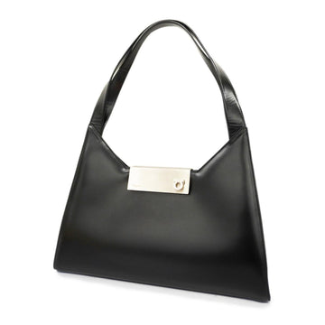 SALVATORE FERRAGAMO Shoulder Bag Gancini Leather Black Women's