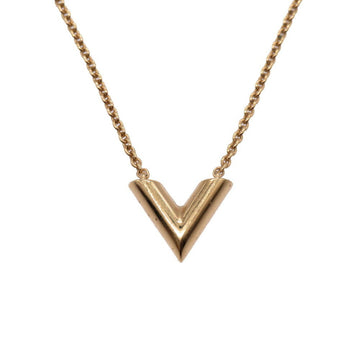 LOUIS VUITTON Necklace Essential V M61083 Gold LV 0096