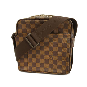 LOUIS VUITTON Shoulder Bag Damier Olaf PM N41442 Ebene Men's