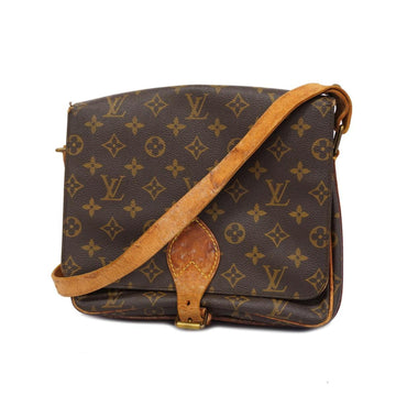 LOUIS VUITTON Shoulder Bag Monogram Cartesier GM M51252 Brown Ladies