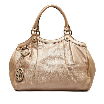 GUCCI Sukey Handbag Tote Bag 211944 Pink Leather Women's