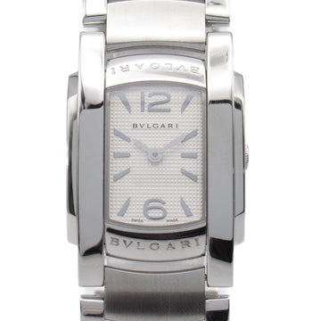 BVLGARI Assioma Wrist Watch AA35S Quartz Silver Stainless Steel AA35S