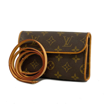 LOUIS VUITTON Pochette Monogram Florentine M51855 Brown Ladies