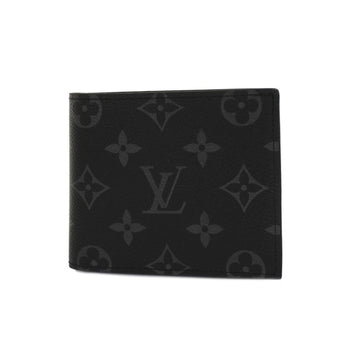 LOUIS VUITTON Wallet Monogram Eclipse Portefeuille Marco NM M62545 Black Men's