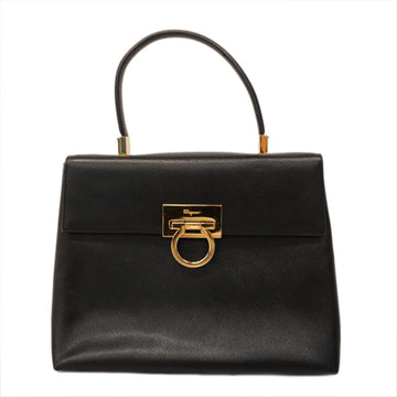 SALVATORE FERRAGAMO Handbag Gancini Leather Black Women's