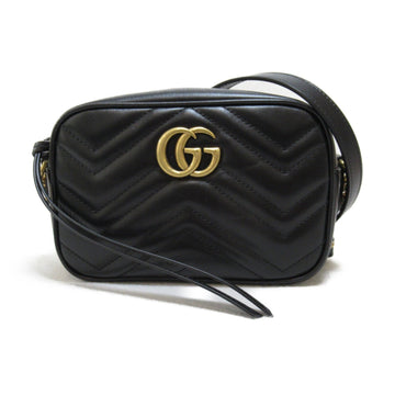 GUCCI Shoulder Bag Black leather 448065