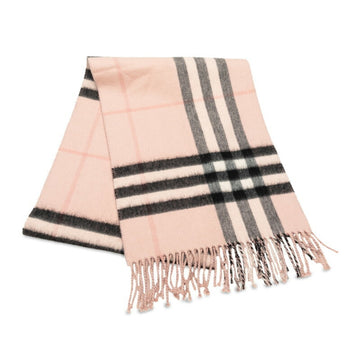 BURBERRY Nova Check Scarf Pink Wool Women's