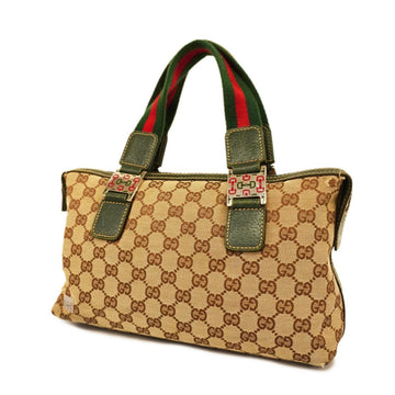 GUCCI Handbag GG Canvas Sherry Line 145159 Brown Women's