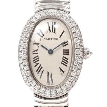 CARTIER Watch Baignoire Ladies Quartz WG WB5097L2/1955 Battery Operated 750 18K White Gold Diamond