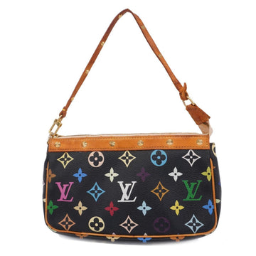 LOUIS VUITTON Pouch Monogram Multicolor Pochette Accessoires M92648 Noir Ladies