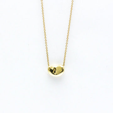 TIFFANY Bean Yellow Gold [18K] No Stone Women's Pendant Necklace [Gold]