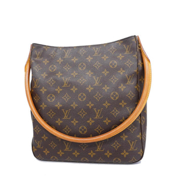 LOUIS VUITTON Shoulder Bag Monogram Looping GM M51145 Brown Ladies