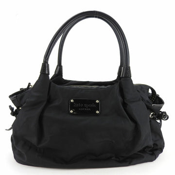 KATE SPADE Tote Bag PXRU0019 Nylon Leather Black Women's